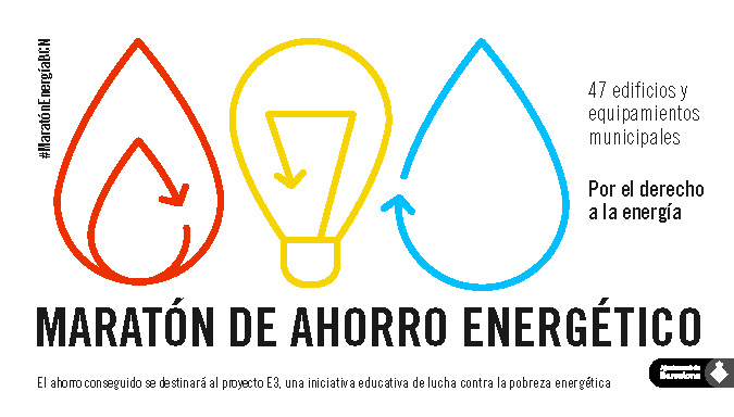 cartel la maratón de ahorro energético